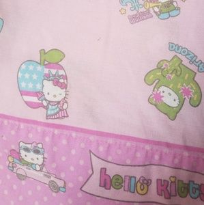 Hello Kitty twin flat sheet USA traveler s…